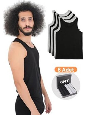Cnt Erkek Atlet Pamuklu Basic 6'lı Premium Paket