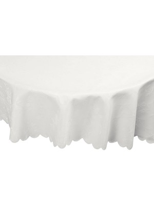 Storemax Ayana Yuvarlak Masa Örtüsü Ekru 150CM
