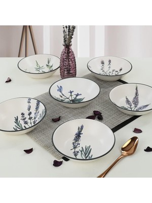 Storemax Çiçek Bahçesi Yemek Tabağı 18 cm 6 Adet