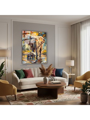 Dikey Cam Tablo Salon Duvar Tablosu Dikey Cam Tatli Filler Yeni Ev Hediyesi Ofis Tablosu