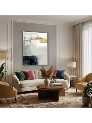 Tablonhazır Dikey Cam Tablo Salon Duvar Tablosu Dikey Cam Soyut 0044 1 Yeni Ev Hediyesi Ofis Tablosu
