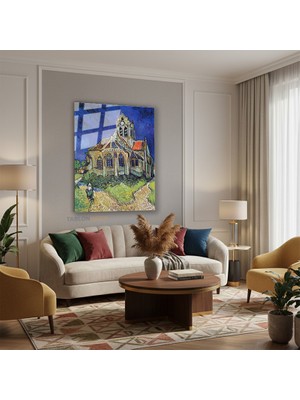 Dikey Cam Tablo Salon Duvar Tablosu Dikey Cam Vangogh 35 Yeni Ev Hediyesi Ofis Tablosu