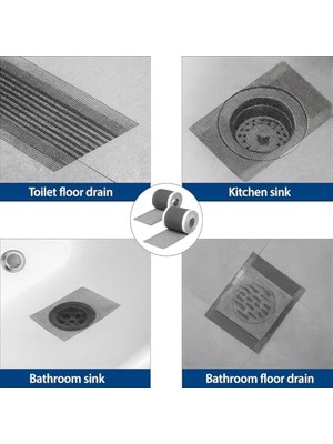 Storemax Gider Süzgeci ve Sineklik Tamir Kiti – Duş Gideri Saç Tutucu File, Tek Kullanımlık Gider Süzgeci, Banyo Lavabo Tıkanıklık Önleyici Saç Süzgeci, Hijyenik Gider Filtresi, Pratik Gider Koruyucu