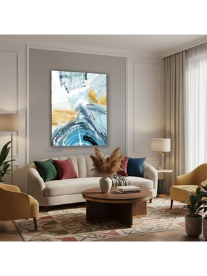 Tablonhazır Dikey Cam Tablo Salon Duvar Tablosu Dikey Cam Soyut 0038 1 Yeni Ev Hediyesi Ofis Tablosu