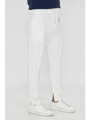 Zinox Erkek Çımalı Yandan Cepli Lastikli Bağcıklı Paça Fermuarlı Kullanışlı Slim Fit Jogger