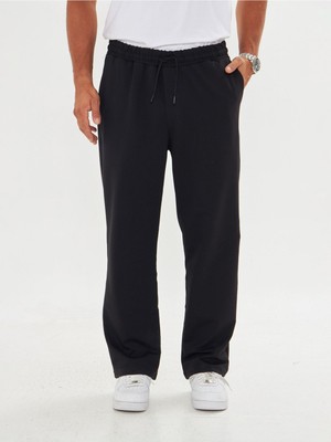 Zinox Erkek 2 Ip Baggy Sade Bağcıklı Rahat Eşofman