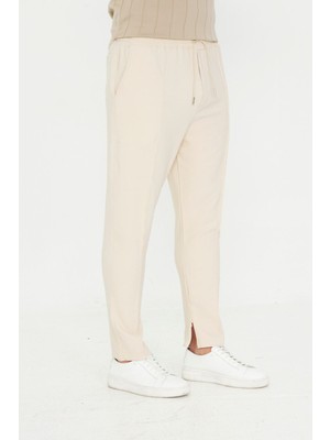 Zinox Erkek Çımalı Yandan Cepli Lastikli Bağcıklı Paça Fermuarlı Kullanışlı Slim Fit Jogger