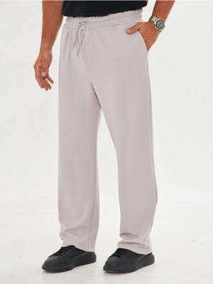 Zinox Erkek Baggy Krep Kumaş Bağcıklı Pantolon