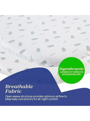 Storemax Çarşaf Bambu Set Iki Parça Baby Hug Greenery
