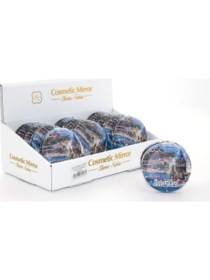 Skygo Taşlı Istanbul Tasarımı El Aynası Kalın ALK2488