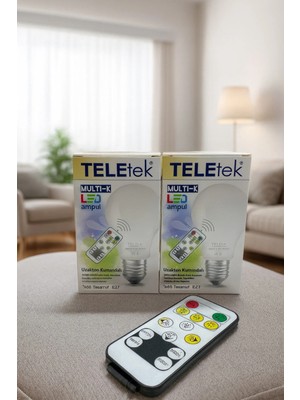Teletek Kialed Ampul 2'li Uzaktan Kumandalı