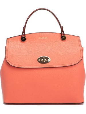 Tergan Pembe Hakiki Deri Kadın El Çantası - S25Y1BC79121-S2A