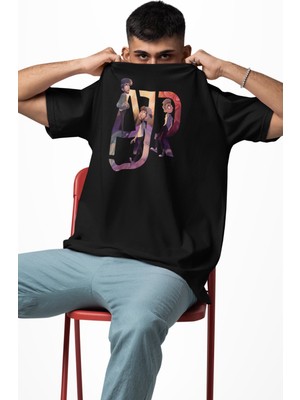 Fuddy Moda Unisex Ajr Baskılı Tişört, Oversize American Pop Band Temalı T-Shirt
