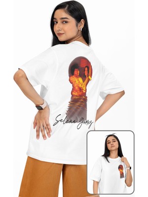 Fuddy Moda Unisex I Said I Love You First Albüm Sırt Baskılı Tişört, Oversize Selena Gomez Temalı T-Shirt