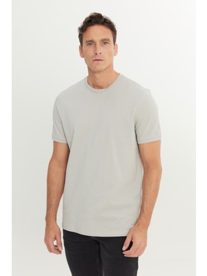 Altınyıldız Classics %100 Pamuk Slim Fit Dar Kesim Bisiklet Yaka Tişört