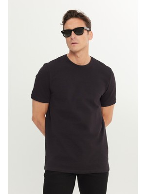 Altınyıldız Classics %100 Pamuk Slim Fit Dar Kesim Bisiklet Yaka Tişört