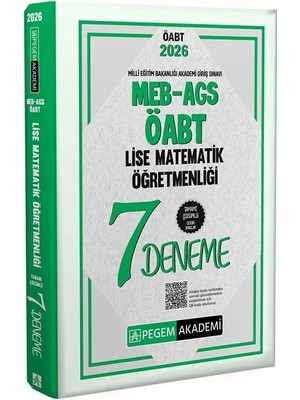 Anla Kazan Yayınları Pegem 2026 Öabt Meb-Ags Lise Matematik Öğretmenliği 7 Deneme Çözümlü