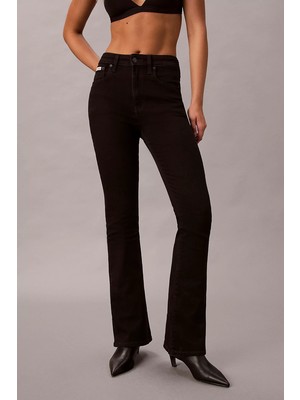 Calvin Klein Yüksek Bel Ispanyol Paça Ck Klasik Siyah Kadın Siyah Jeans LV047B942G-JW4