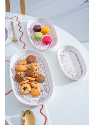 Acar Laila 3 Lü Kayık Tabak Seti