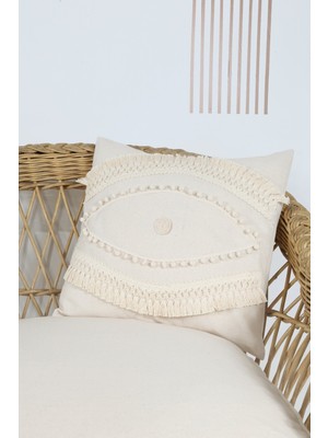 Bedinn Boho Kırlent Kılıfı Göz 45x45 Cm