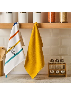 Evidea Soft Beach 2'li Mutfak Havlusu - Renkli - 40X60 cm