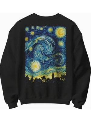 Yıldızlı Gece Temalı Sweatshirt