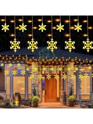 Marsilyan 3m 12 Saçaklı 12 Kar Tanesi 8 Fonksiyonlu