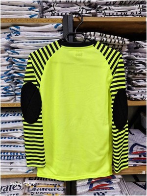 Sidas Uzun Kol Kol Sünger Destekli  Kaleci Yeşil Çocuk Forma Çorap+Bileklik Hediye