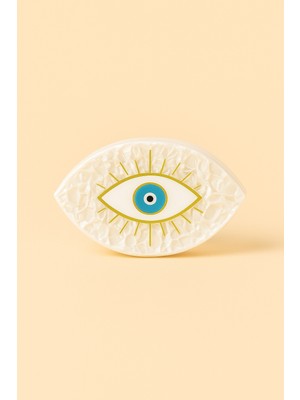 Katia & Bony Nazar Boncuklu Kemik Mandal Toka Yeşil