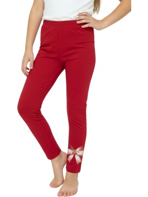 Crassi Kız Çocuk Noellik Tayt 2 İplik Şardonlu Baskılı