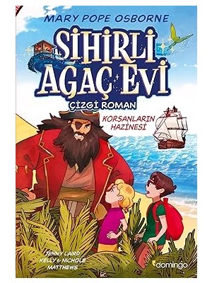 Domingo Yayınevi Sihirli Ağaç Evi 4 - Korsanların Hazinesi (Çizgi Roman) + Müziğin Rengi + Küçük Bayan Mucit + 1 Kitap Set