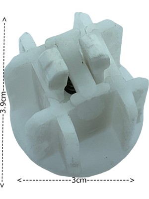 MorPerde 32 Lik Yuvarlak Pimli Krem Boru Sonu Tıpası