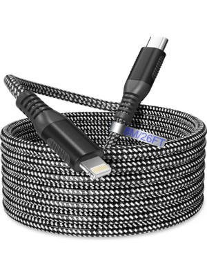 Lucatech Pd Lightning Hızlı Şarj Kablosu 120W — Güç Akışı Takviyeli