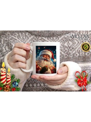 Willow Store Merry Christmas ,noel Temalı Porselen Kupa Bardak,yılbaşı,merry Christmas,hediyelik 63