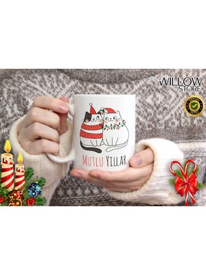 Willow Store Merry Christmas ,noel Temalı Porselen Kupa Bardak,yılbaşı,merry Christmas,hediyelik 109