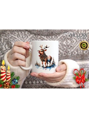 Willow Store Merry Christmas ,noel Temalı Porselen Kupa Bardak,yılbaşı,merry Christmas,hediyelik 55