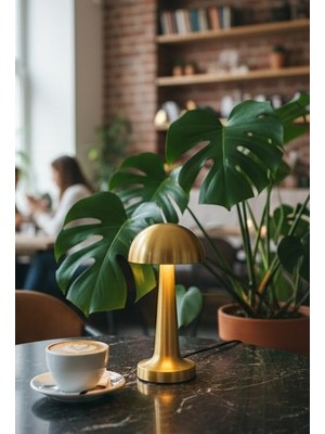 Dokunmatik Şarjlı LED Masa Lambası - 3 Kademeli Kablosuz Dekoratif Başucu Lambası