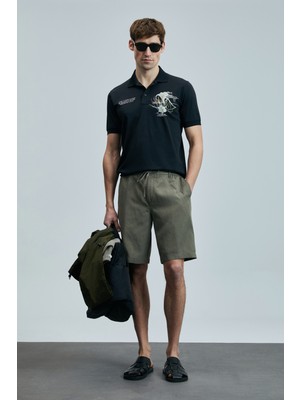 Lufian Ross Spor Erkek Chino Şort Slim Fit 111210077