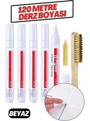 Hsnet Derz Arası 120 Metre Boyama Rötüş Kalemi Beyaz - ER001Y-54KRU2