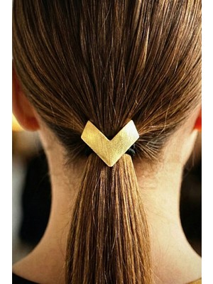 Modex Altın Rengi V Model Metal Lastik Toka