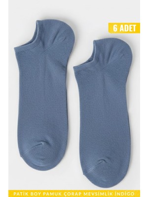 Erkek Patik Boy Pamuklu 6'lı Çorap