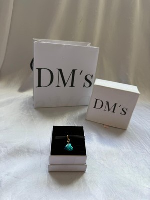 DMs Silver Yeşil Kalp Gümüş Charm'ı