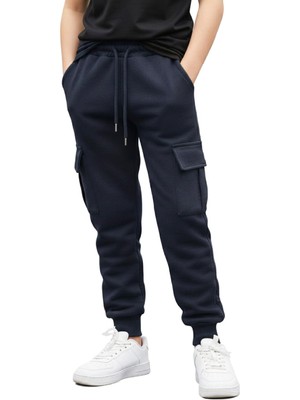 Modanino Erkek Çocuk Eşofman Alt-2 Iplik-Kargo Cepli-6-14 Yaş 12455