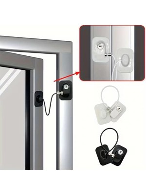 Moresun Buğz Siyah Plaka Halatlı Emniyet Kilidi