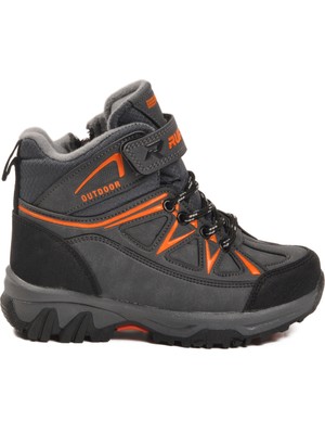 Aspor Füme Turuncu Polarlı Fermuarlı Erkek Çocuk Outdoor Bot