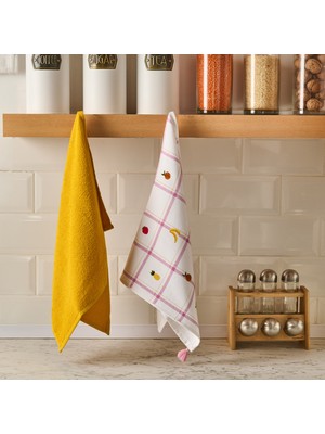 Evidea Soft Meyve 2'li Mutfak Havlusu - Renkli - 40X60 cm