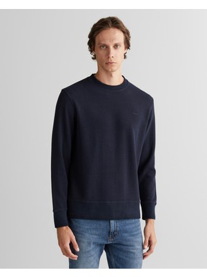 Gant Erkek Lacivert Bisiklet Yaka Sweatshirt 2067064.433