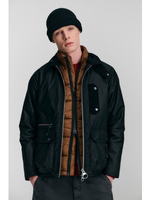 Barbour Tract Yağlı Ceket BK71 Black