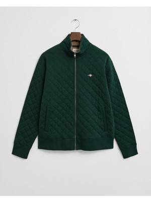 Gant Erkek Yeşil Regular Fit Fermuarlı Sweatshirt 2067081.374