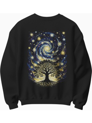 Yıldızlı Gece Temalı Sweatshirt